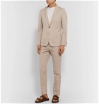 Officine Generale - Slim-Fit Garment-Dyed Cotton and Linen-Blend Suit Jacket - Neutrals