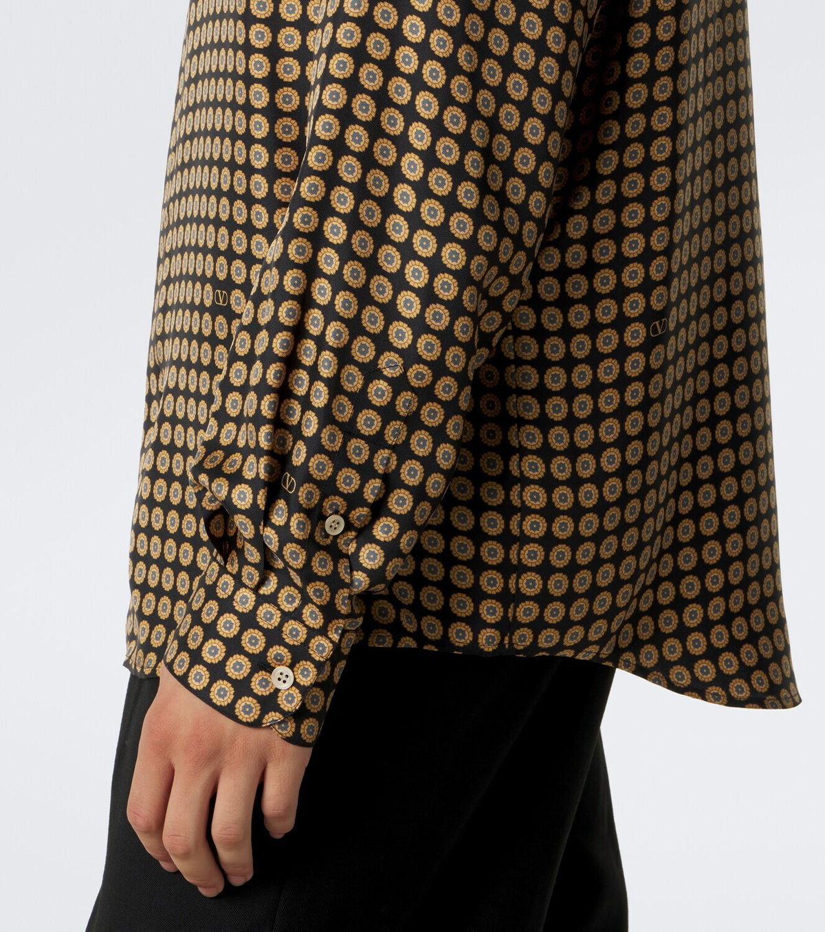 Valentino Garavani Printed silk twill shirt