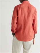 FRESCOBOL CARIOCA - Antonio Linen Shirt - Orange