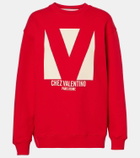 Valentino Printed cotton jersey sweatshirt
