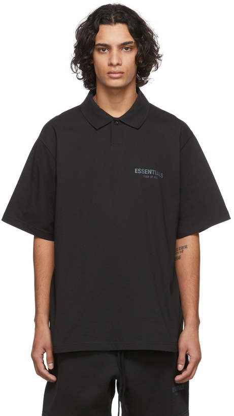 Photo: Essentials Black Jersey Polo