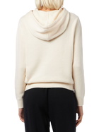 MC2 Saint Barth Woman Off White Knitted Hoodie With St. Barth Embroidery