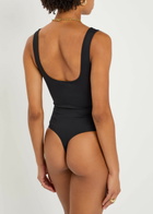Good American Scuba Modern Tank Stretch-jersey Bodysuit Black