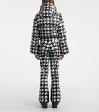 Perfect Moment Polar Flare houndstooth down ski suit