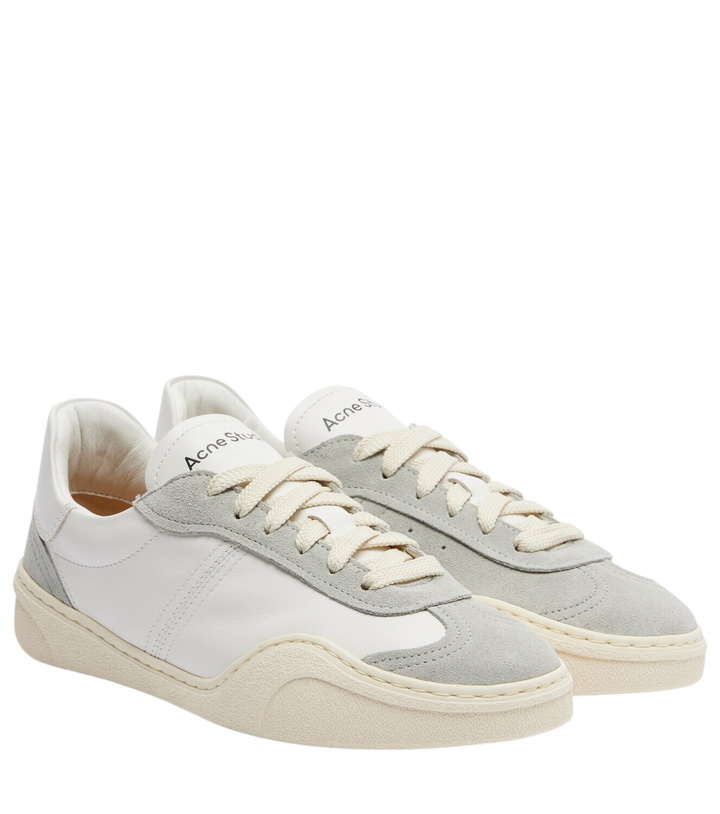 Photo: Acne Studios Suede-trimmed leather sneakers