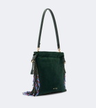 Etro Kalispera Small beaded suede shoulder bag