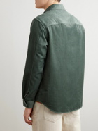 Mr P. - Cotton and Cashmere-Blend Corduroy Overshirt - Green