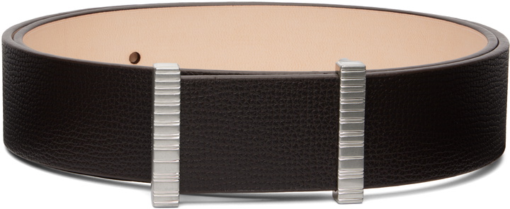 Photo: Paul Smith Brown Stripe Buckle Belt