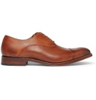Grenson - Bert Cap-Toe Leather Oxford Shoes - Brown
