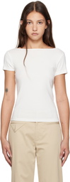 St. Agni White Organic Cotton Ballet T-shirt