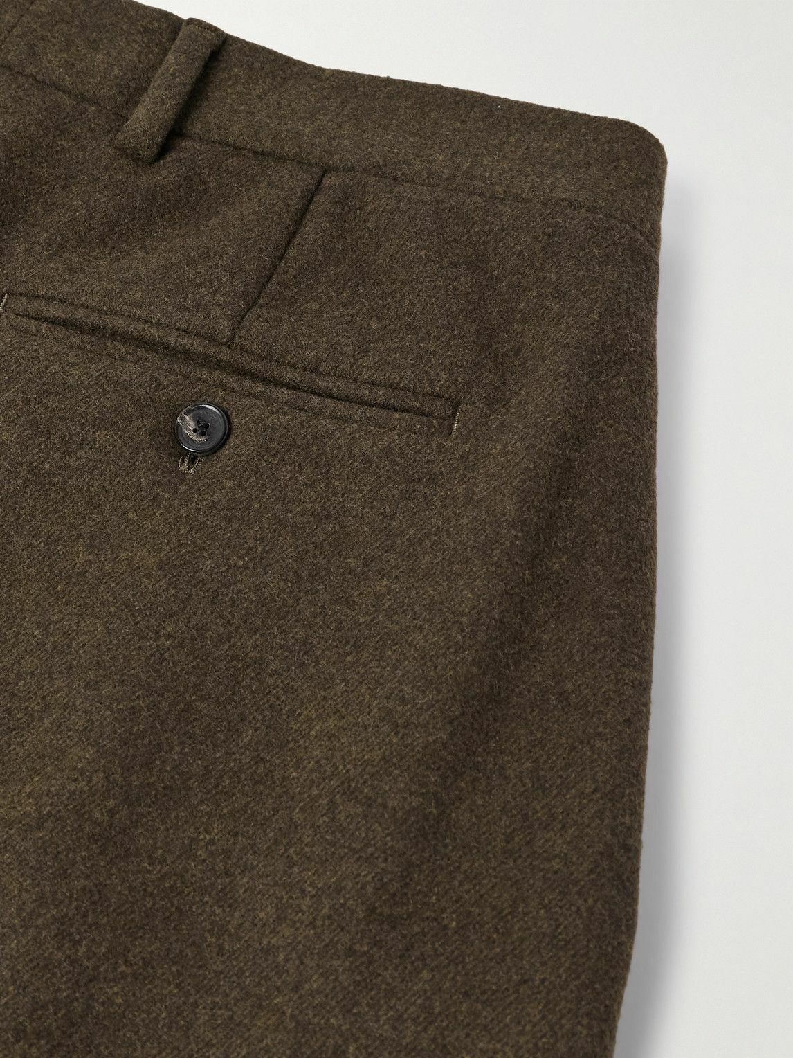Loro Piana - Hubert Pleated Wool and Cashmere-Blend Wide-Leg Trousers - Brown