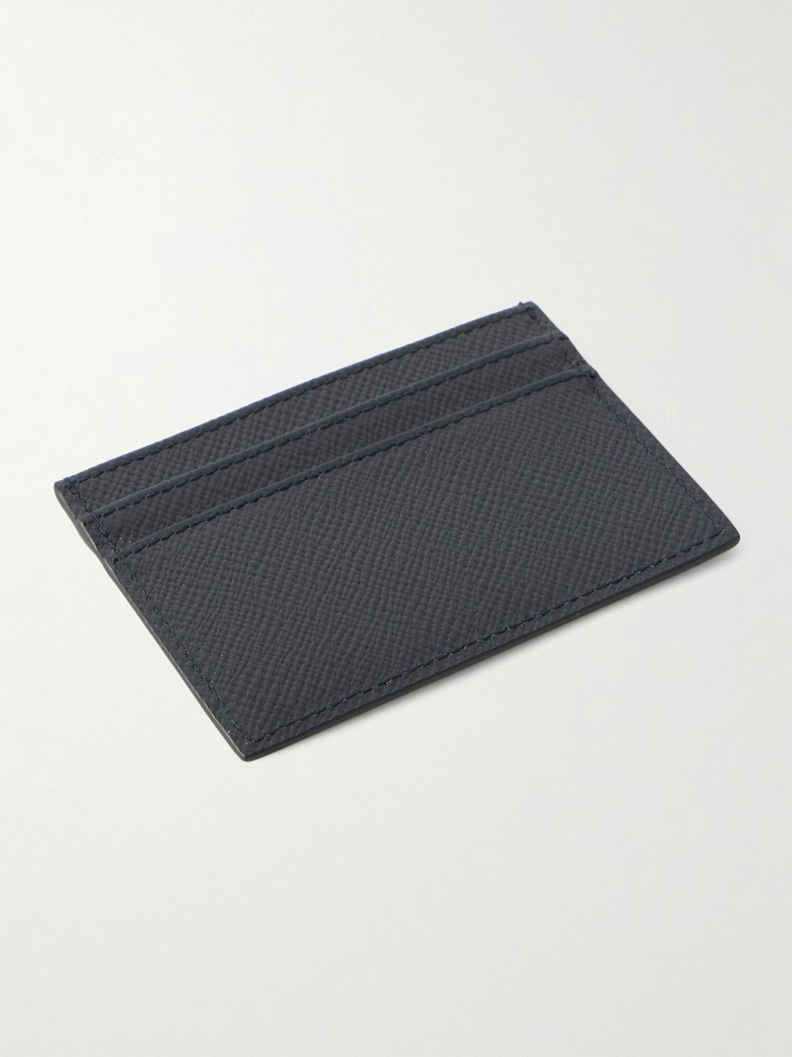 Smythson - Panama Cross-Grain Leather Cardholder