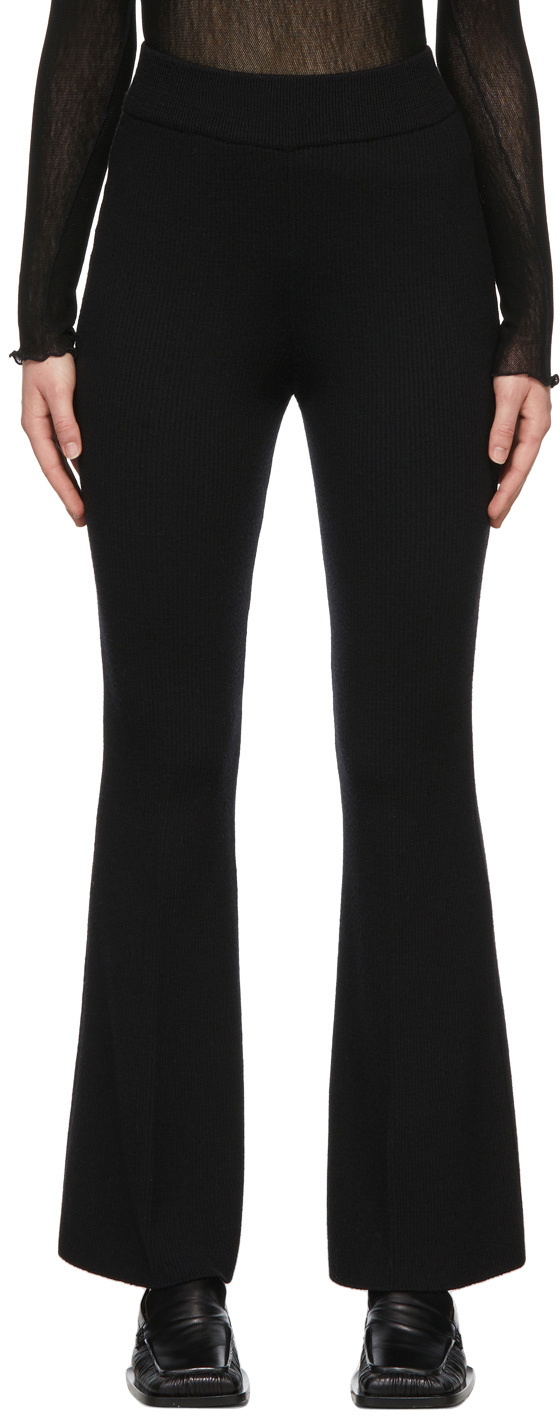 LVIR Black Wool Knit Pants LVIR