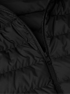 Moncler - Logo-Print Quilted Shell Hooded Down Jacket - Black