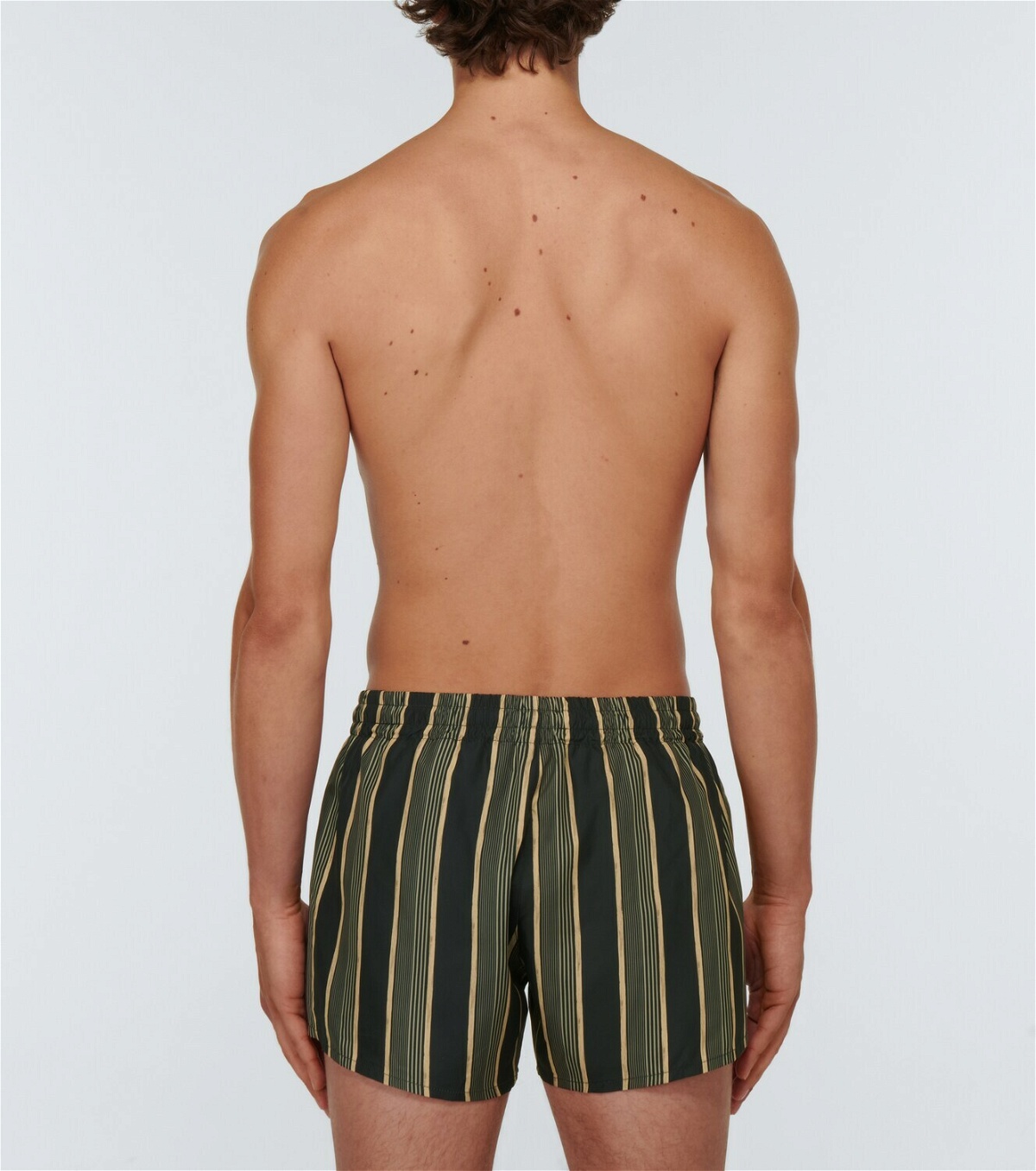 Commas Shade Striped swim shorts
