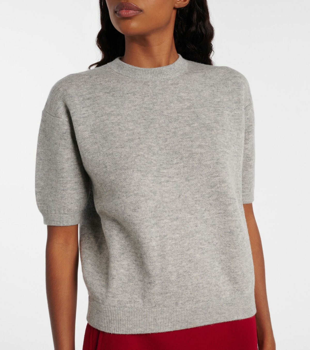'S Max Mara Knitted wool and cashmere-blend T-shirt