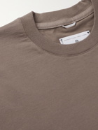REIGNING CHAMP - Cotton-Jersey T-Shirt - Brown - S