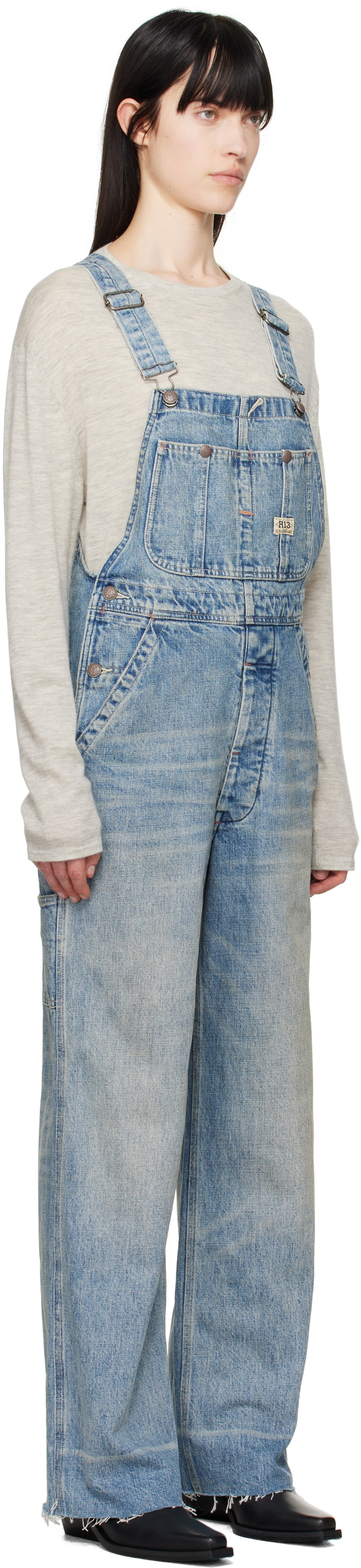 R13 Blue D'Arcy Overalls