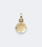 FoundRae Reverie Butterfly 18kt gold pendant with diamonds and topaz