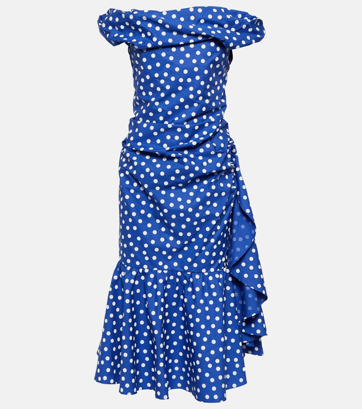 Vivienne Westwood Polka-dot off-shoulder midi dress Vivienne Westwood