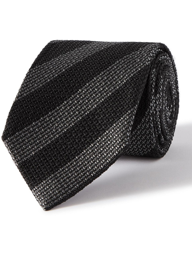 Photo: TOM FORD - 8cm Striped Silk-Jacquard Tie