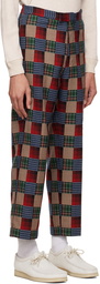 BEAMS PLUS Multicolor Checkered Trousers