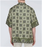 Etro Floral silk bowling shirt