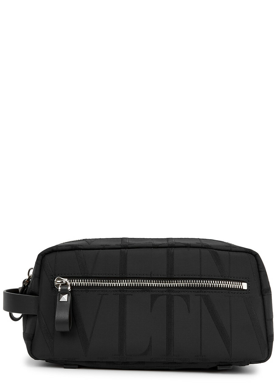 Valentino Vltn Nylon Washbag - Black - One Size