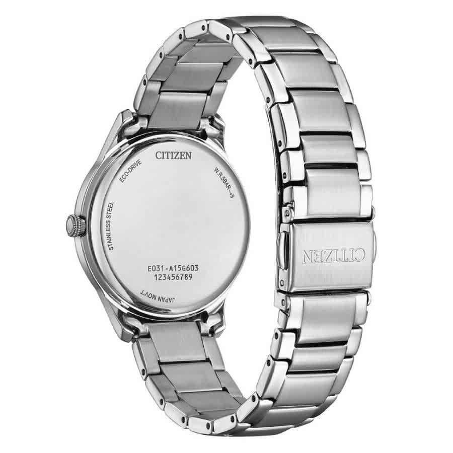 Citizen Eco-Drive Crystal Pink Dial Ladies Watch EM1220-58X