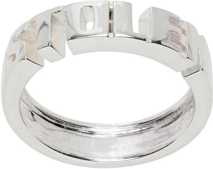 Photo: Stolen Girlfriends Club Silver Mini 'Stolen' Block Ring