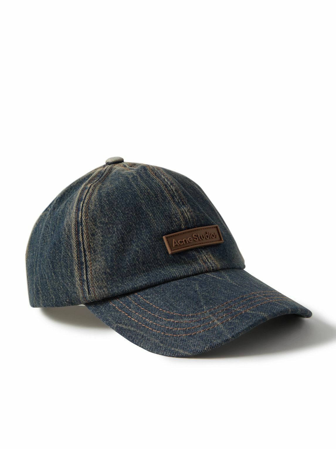 ACNE STUDIOS Carliy Logo キャップ ACNE STUDIOS Carliy Layered Logo-Print Cotton and Hemp-Blend