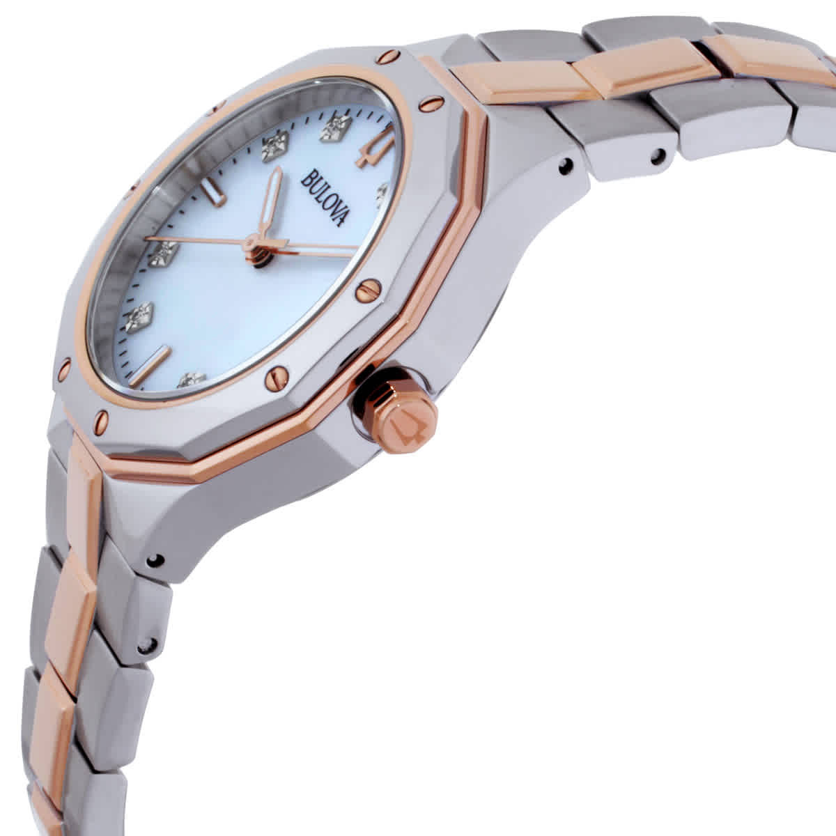 Bulova Prestige Quartz Diamond Ladies Watch 98P235