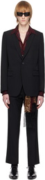 Dries Van Noten Black Twin Vent Suit