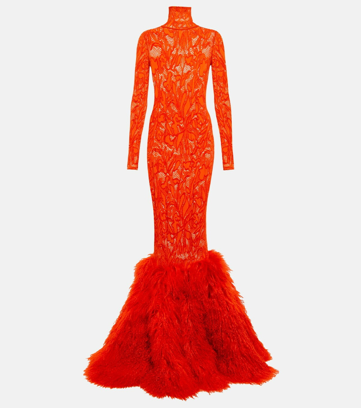 Alaa Stretch-lace maxi dress ALAA
