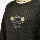 Patta Men's Loves You Cable Knit in Pirate Black