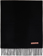 Acne Studios Black Fringe Scarf