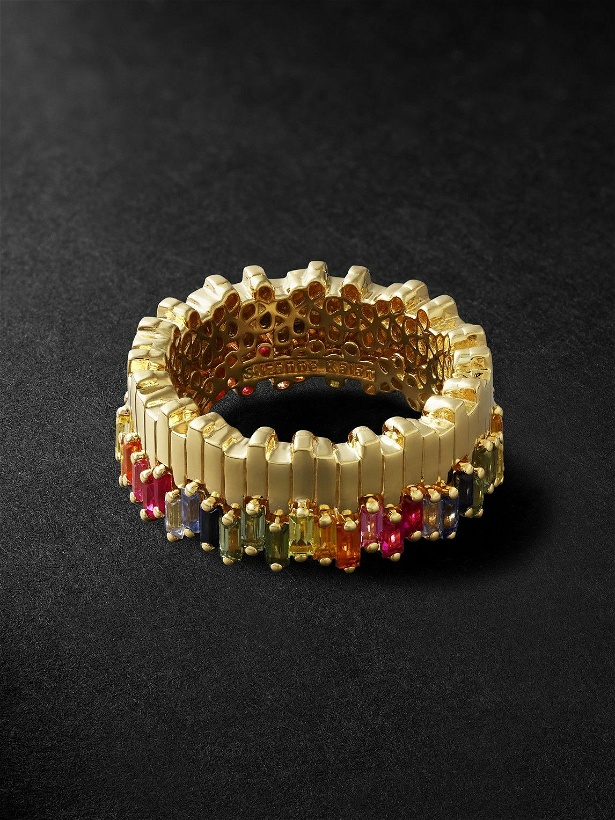 Photo: Suzanne Kalan - Yellow Gold Sapphire Ring - Gold