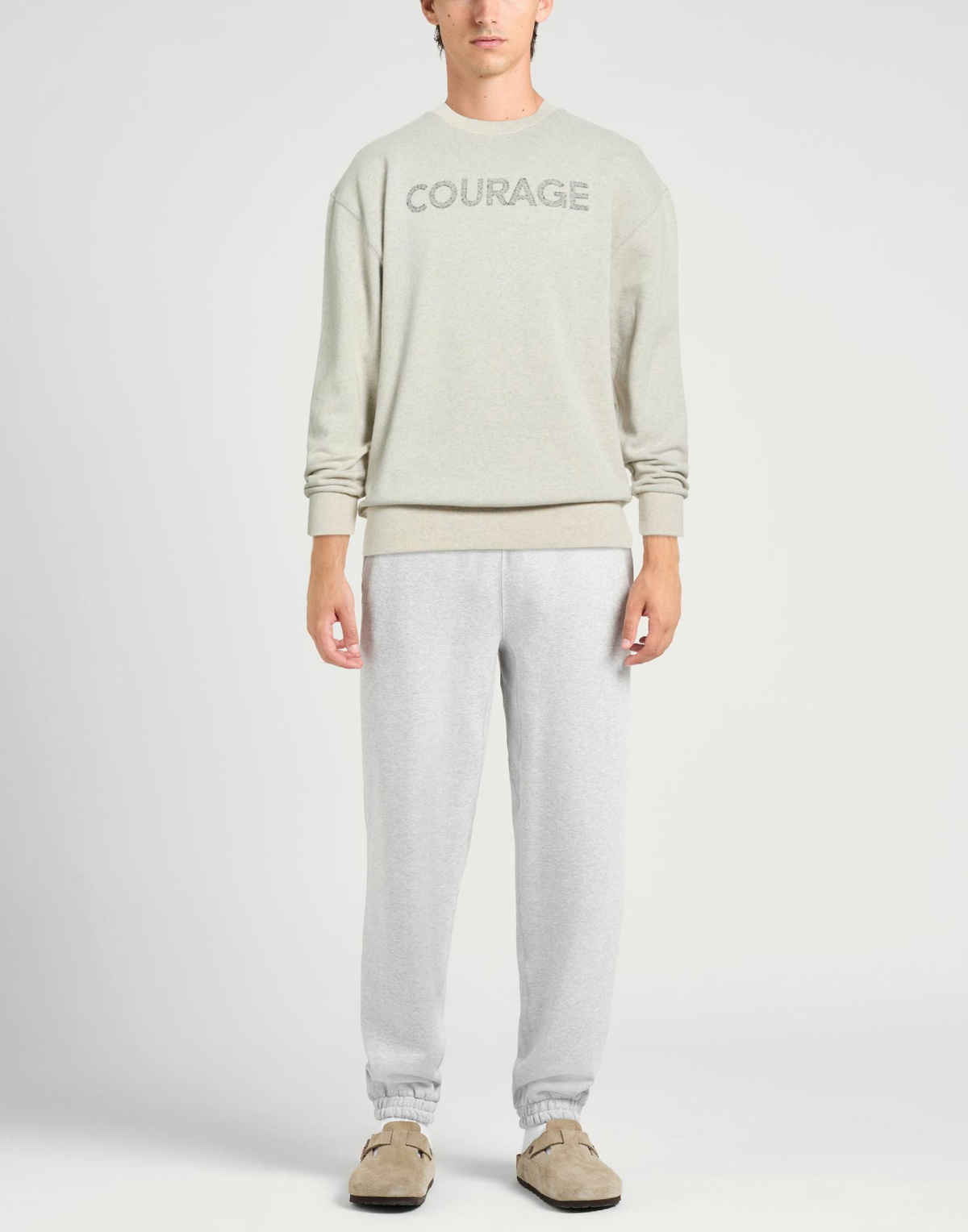 Maison Kitsuné Mens Sweatshirt in Light grey