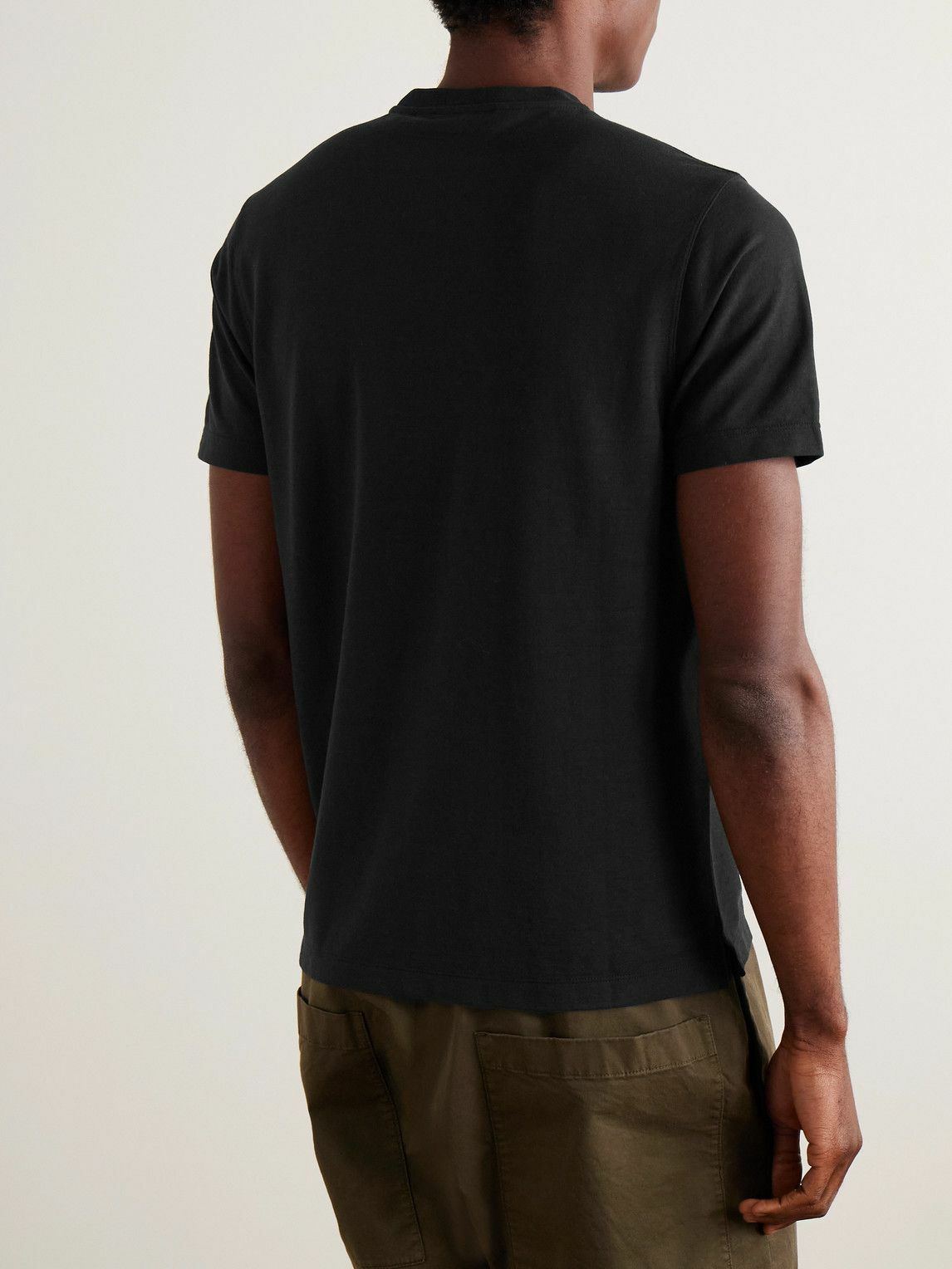 Incotex - Zanone Slim-Fit IceCotton T-Shirt - Black