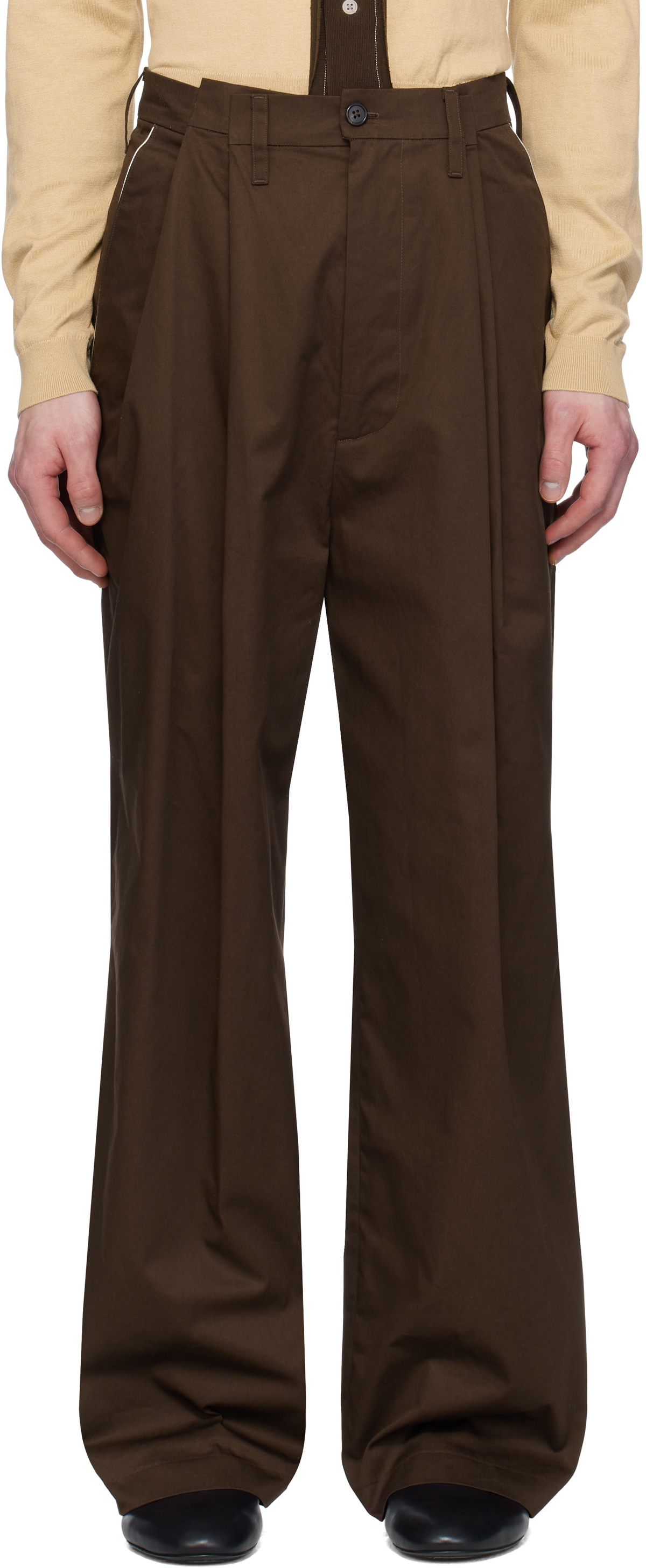Camiel Fortgens Brown Suit Trousers