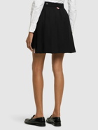 THOM BROWNE Pleated Drop Back Mini Skirt