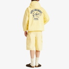 Late Checkout Men's Faded Short Parka Jacket in Yellow