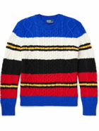 Polo Ralph Lauren - Striped Cable-Knit Wool and Alpaca-Blend Sweater - Multi