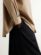 LOEWE - Anagram-Embroidered Cotton Shirt - Neutrals