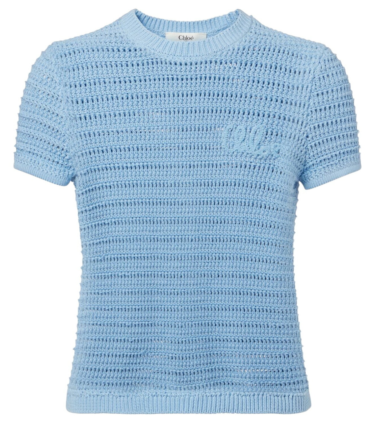 Chloe Green and Orange Mercerized Logo T-Shirt Chloe