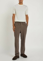 Aurélien Knit Merino Wool T-shirt Ivory