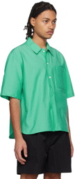 Solid Homme Green Pocket Shirt