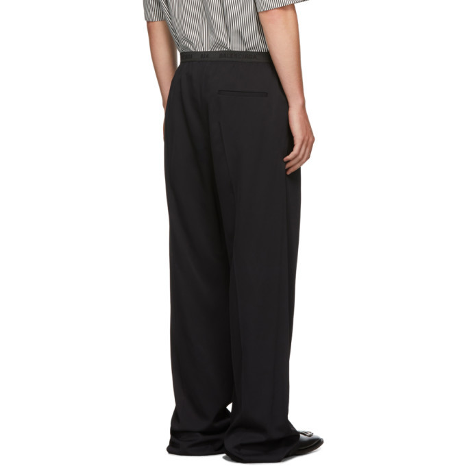 Balenciaga Black Fluid Elastic Trousers Balenciaga
