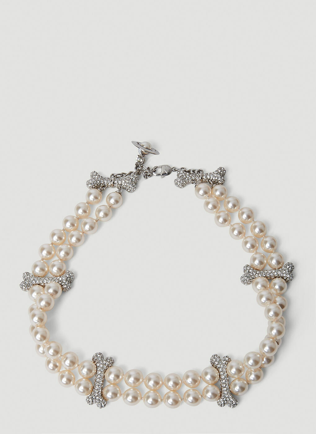 Vivienne Westwood | Jewelry | Vivienne Westwood Rhinestone Faustine Bone  Motif Necklace 6 | Poshmark