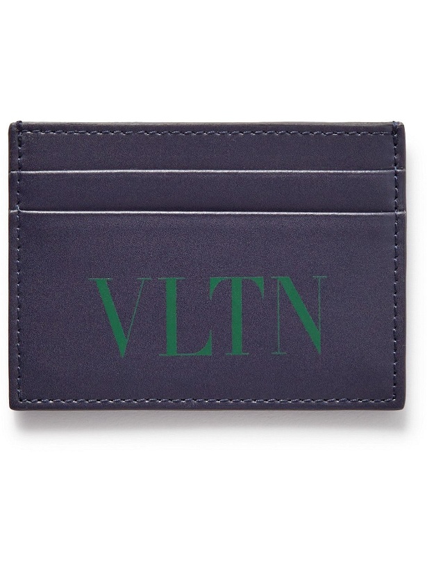 Photo: Valentino - Valentino Garavani Logo-Print Leather Cardholder